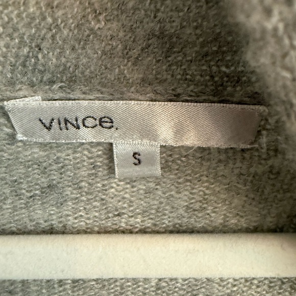 Vince Light Gray Women's cashmere Cardigan - Picture 2 of 4